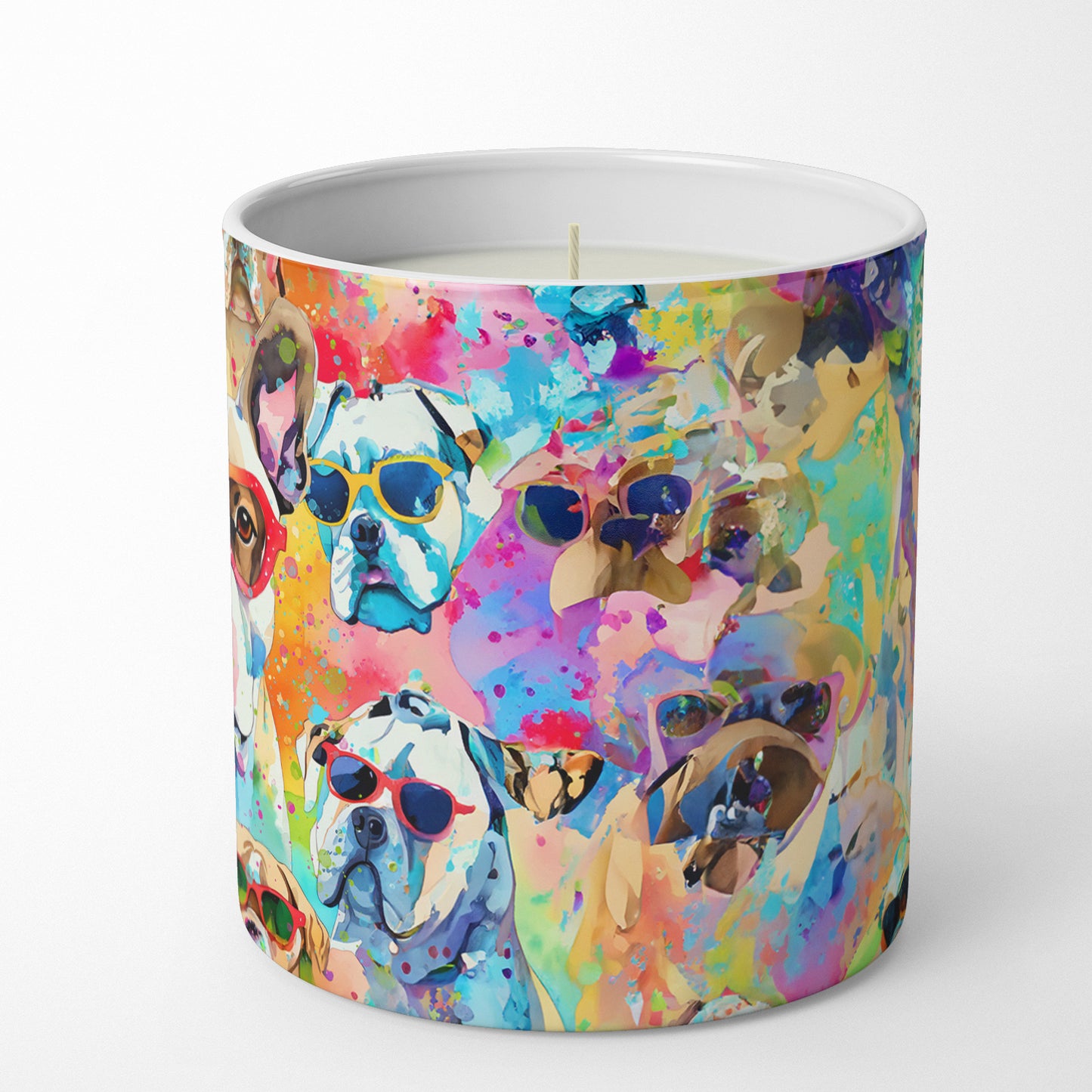 Boxer Hippie Dawg Decorative Soy Candle