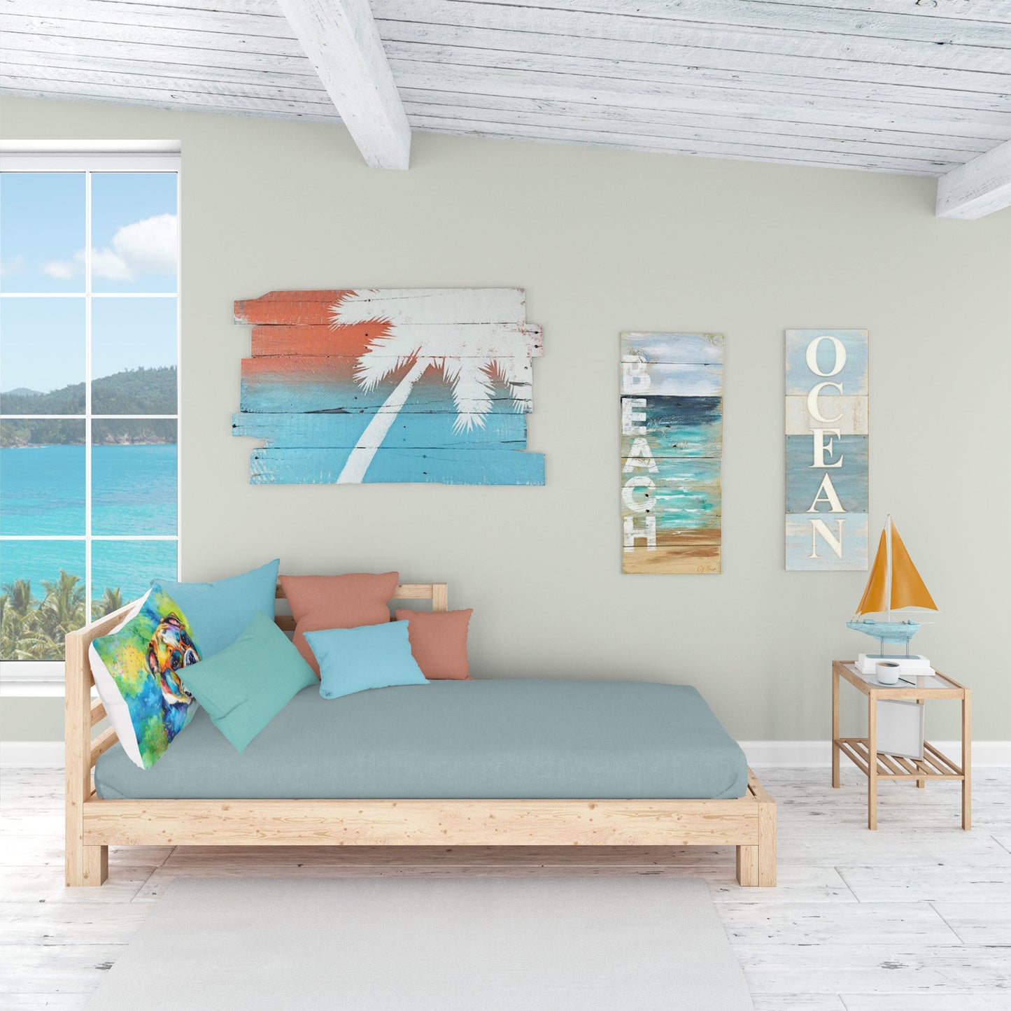 English Bulldog Hippie Dawg Standard Pillowcase