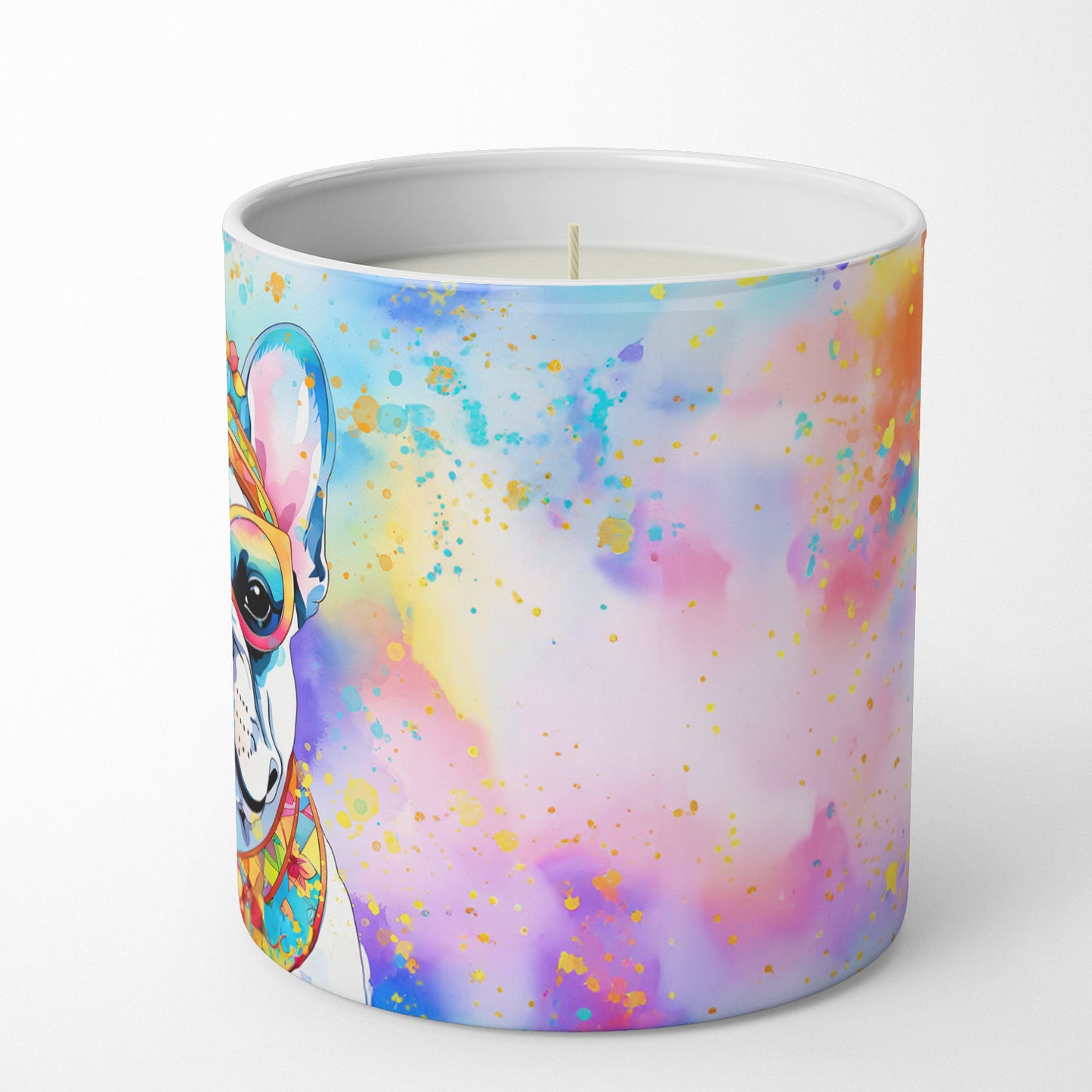 French Bulldog Hippie Dawg Decorative Soy Candle