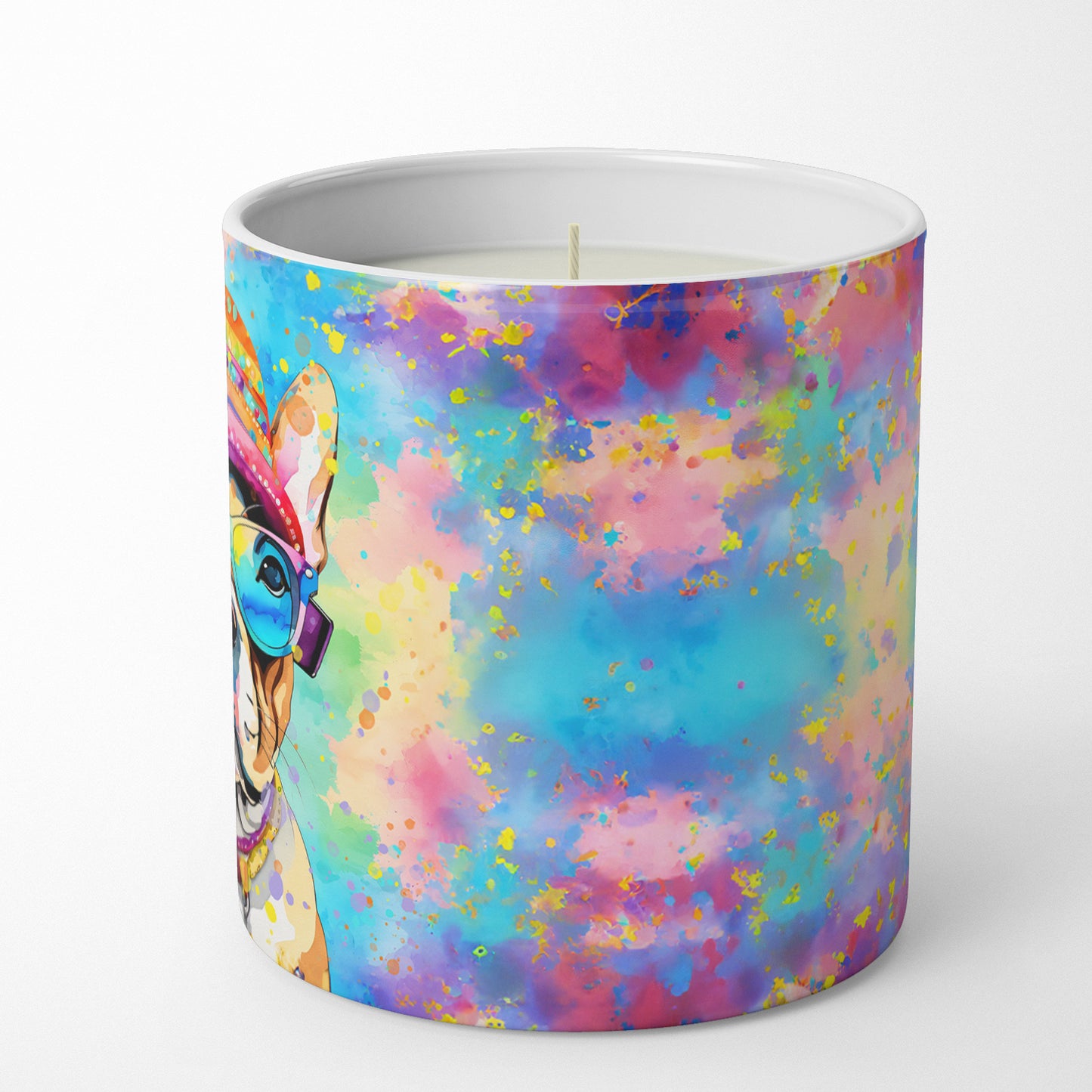 French Bulldog Hippie Dawg Decorative Soy Candle