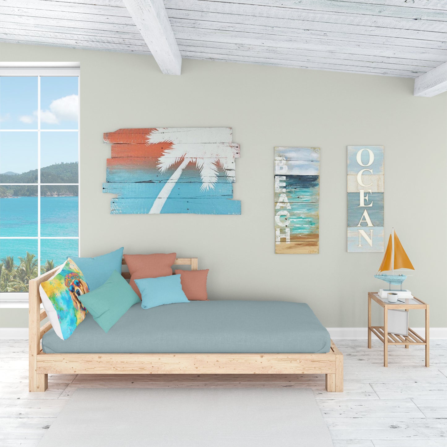 Golden Retriever Hippie Dawg Standard Pillowcase