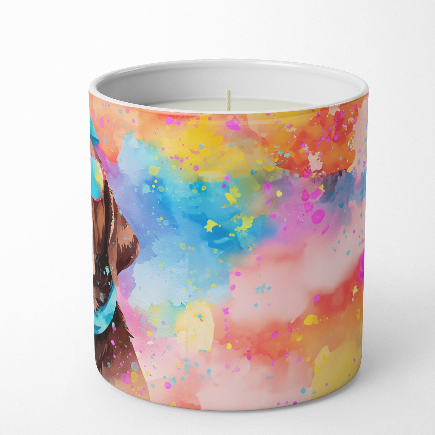 Chocolate Labrador Hippie Dawg Decorative Soy Candle