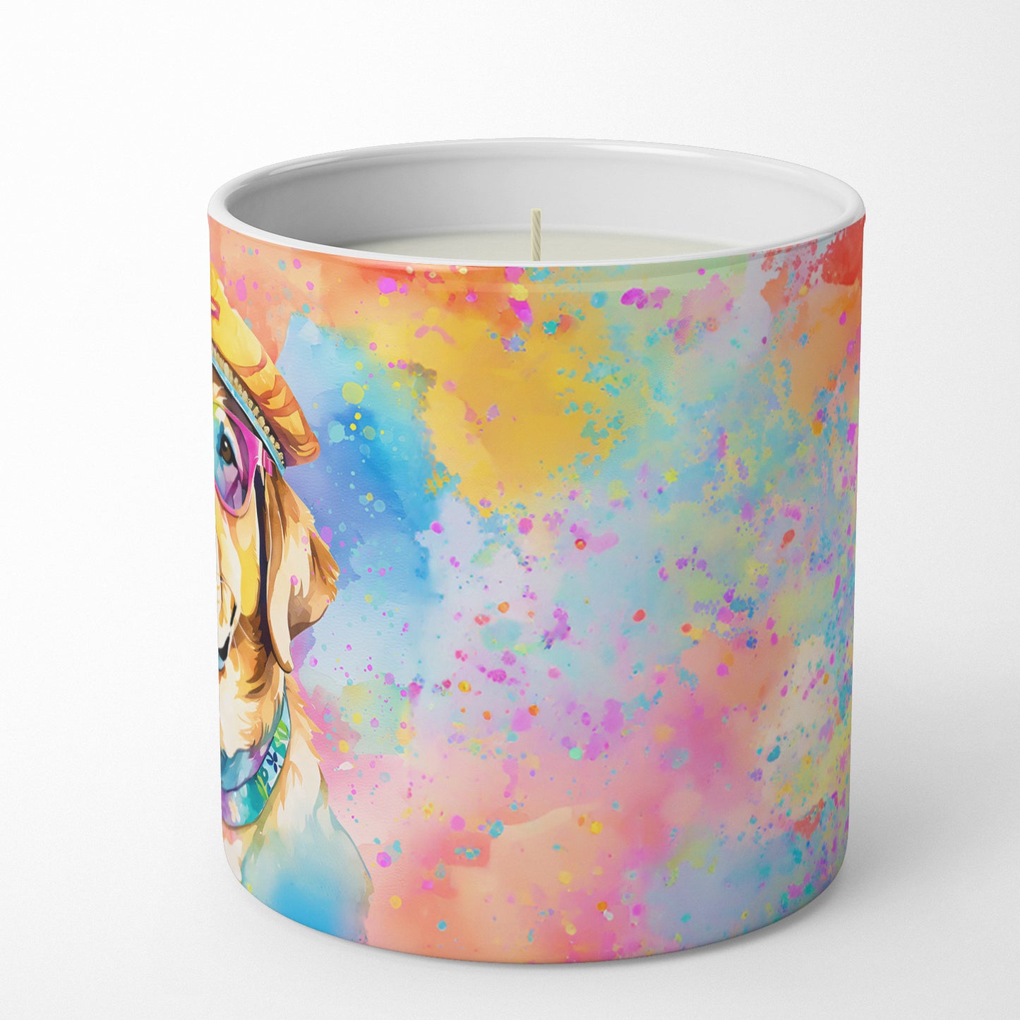 Yellow Labrador Hippie Dawg Decorative Soy Candle