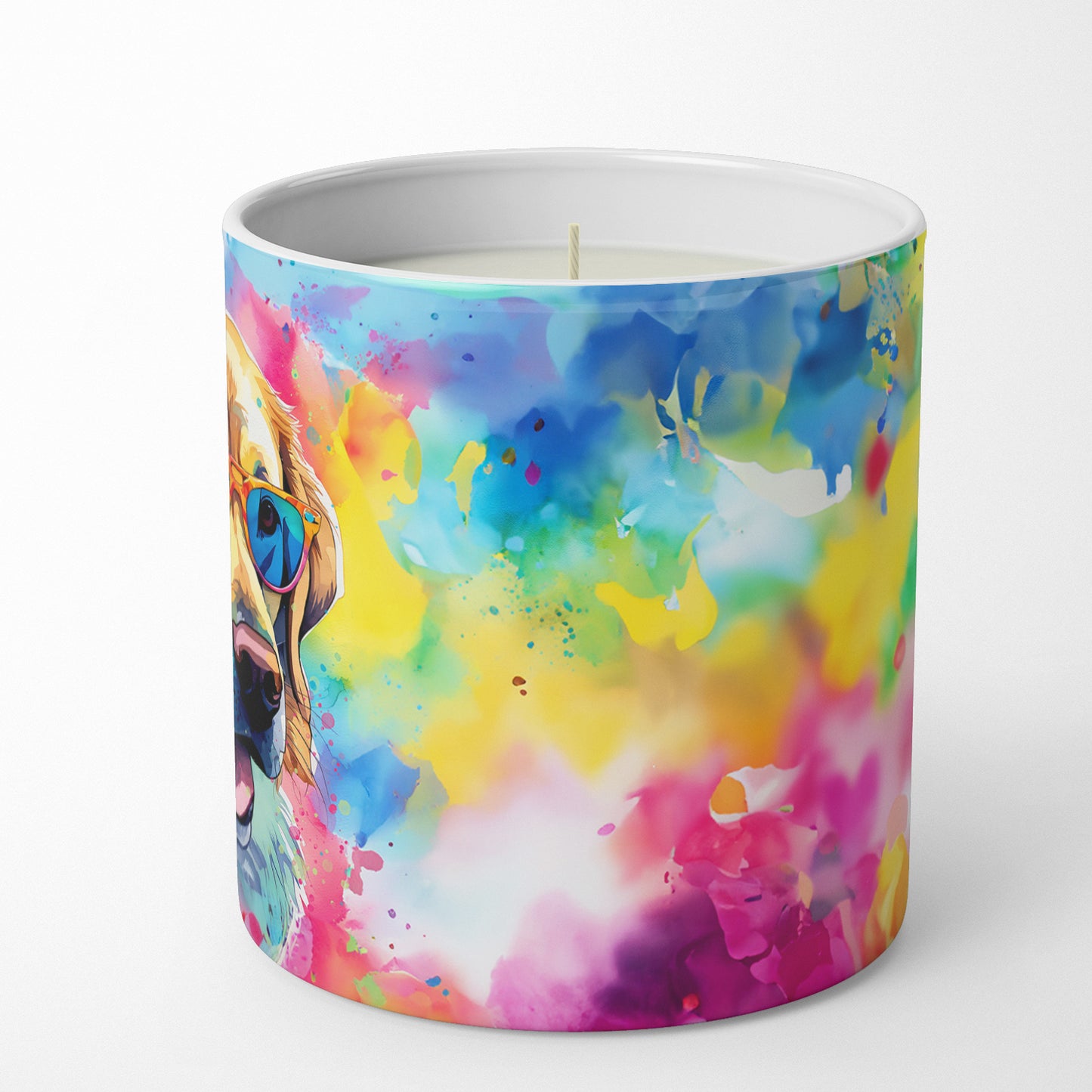 Yellow Labrador Hippie Dawg Decorative Soy Candle