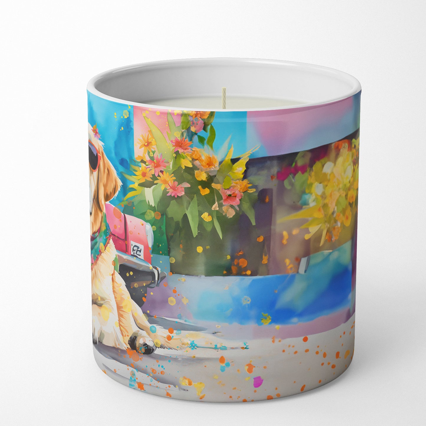 Yellow Labrador Hippie Dawg Decorative Soy Candle