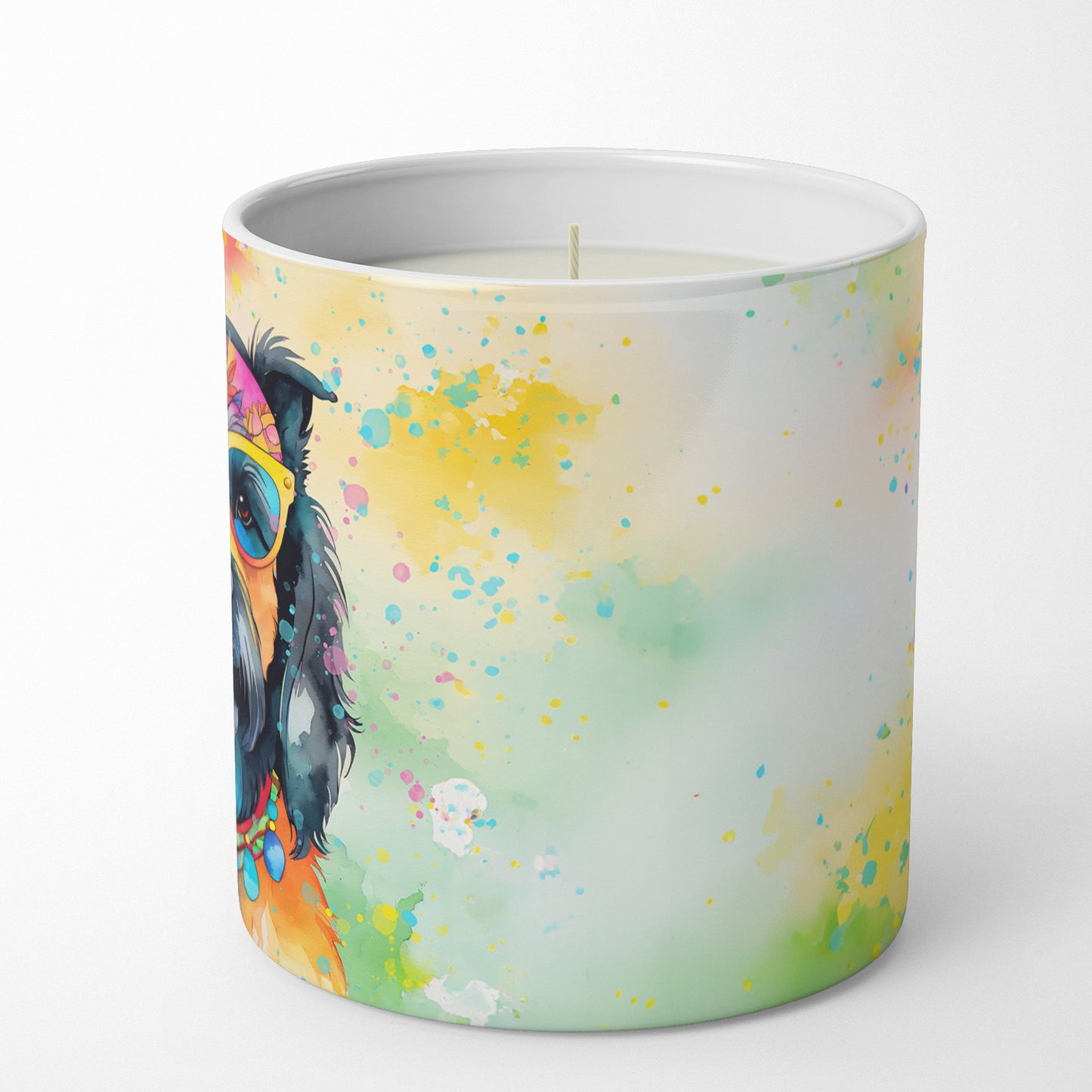 Scottish Terrier Hippie Dawg Decorative Soy Candle