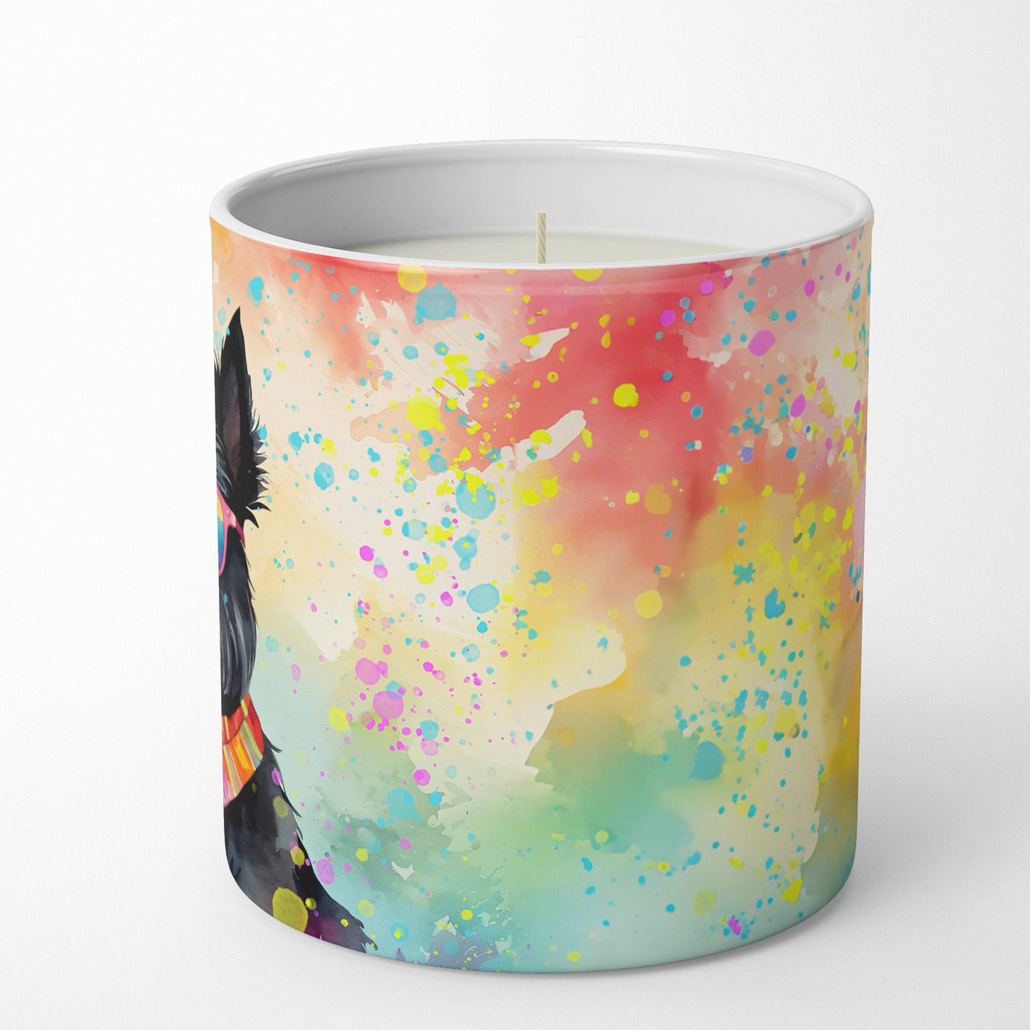 Scottish Terrier Hippie Dawg Decorative Soy Candle