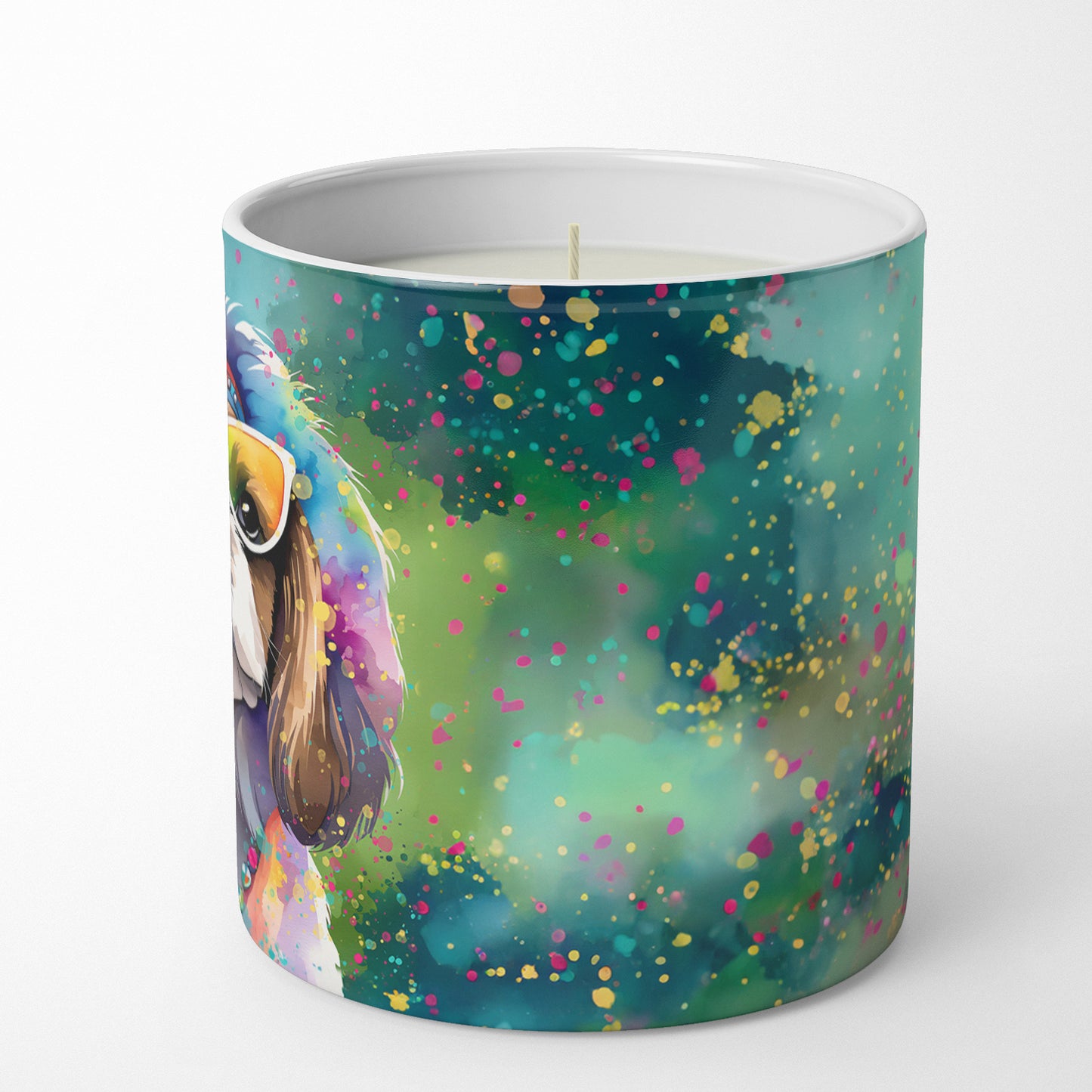 Shih Tzu Hippie Dawg Decorative Soy Candle