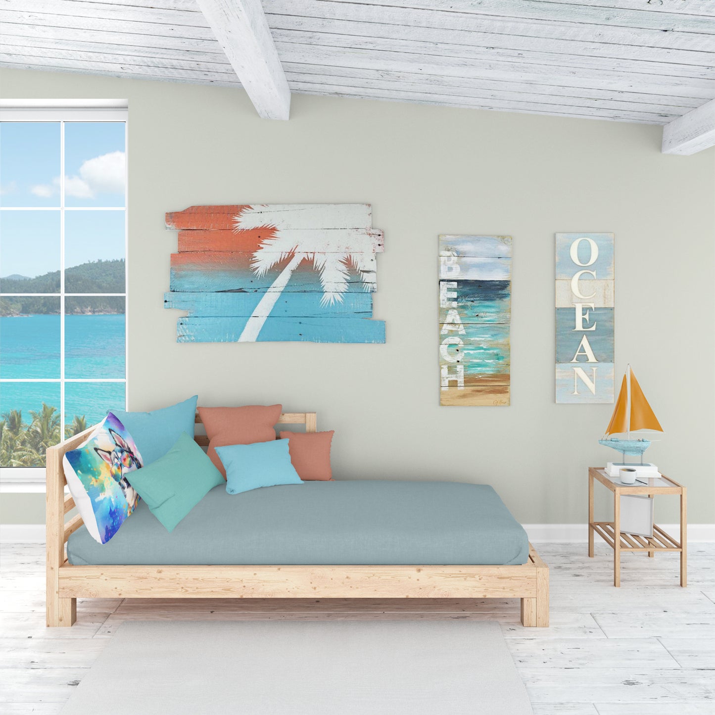 Siberian Husky Hippie Dawg Standard Pillowcase