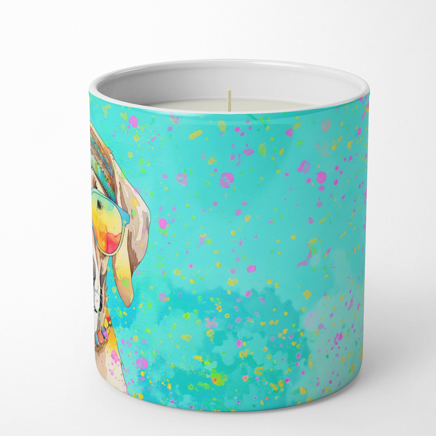 Weimaraner Hippie Dawg Decorative Soy Candle