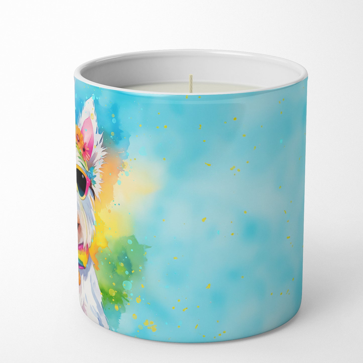 Westie Hippie Dawg Decorative Soy Candle