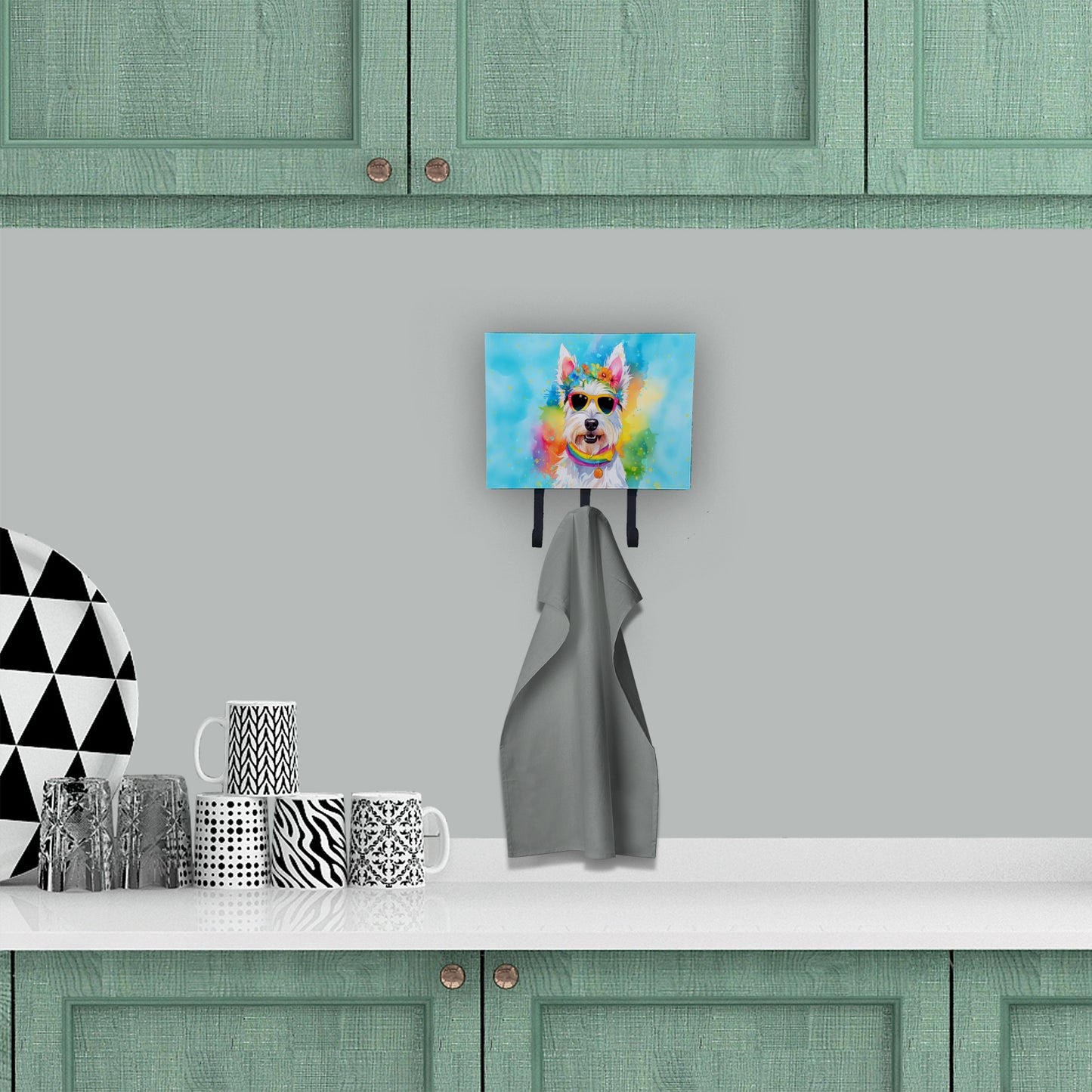 Westie Hippie Dawg Leash or Key Holder