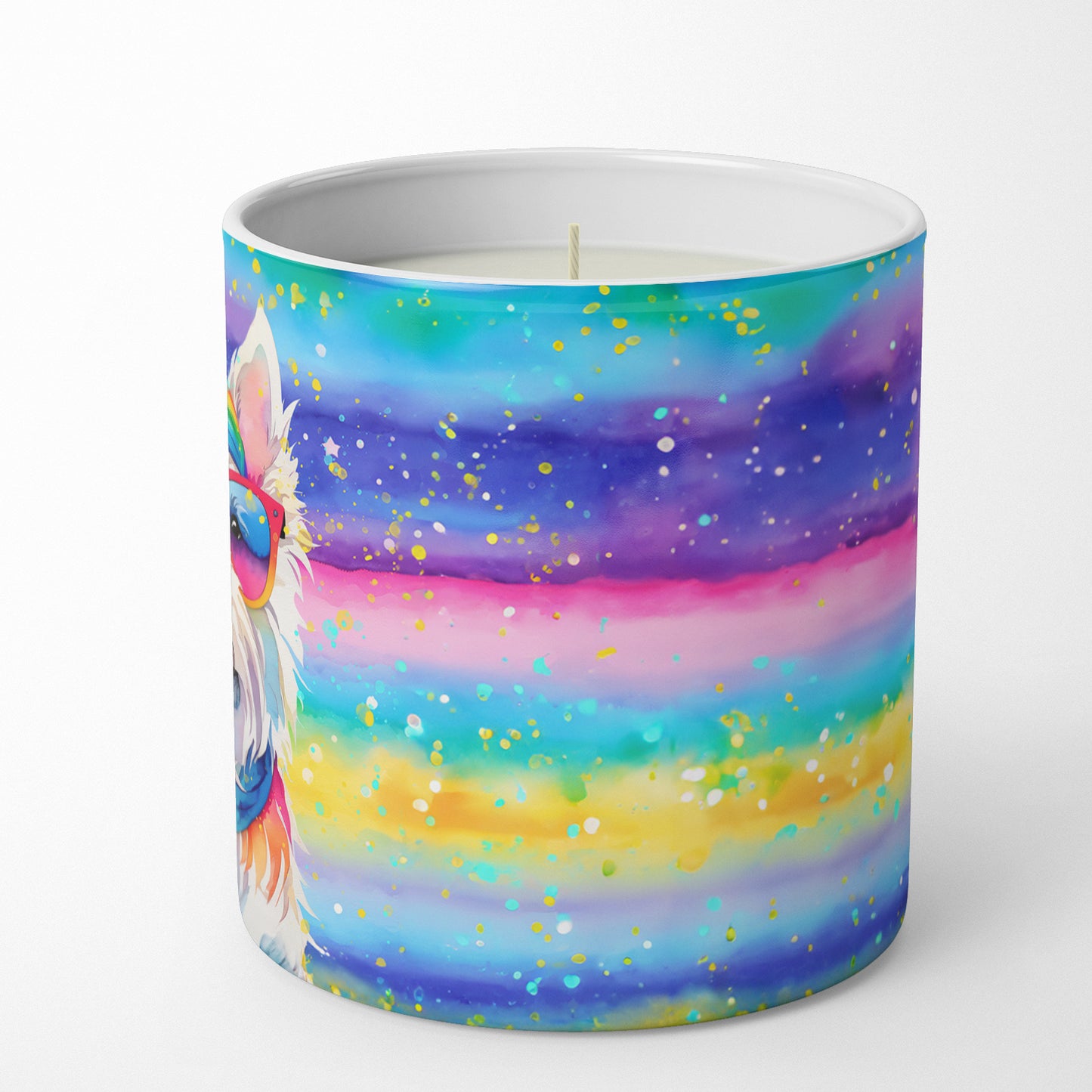 Westie Hippie Dawg Decorative Soy Candle