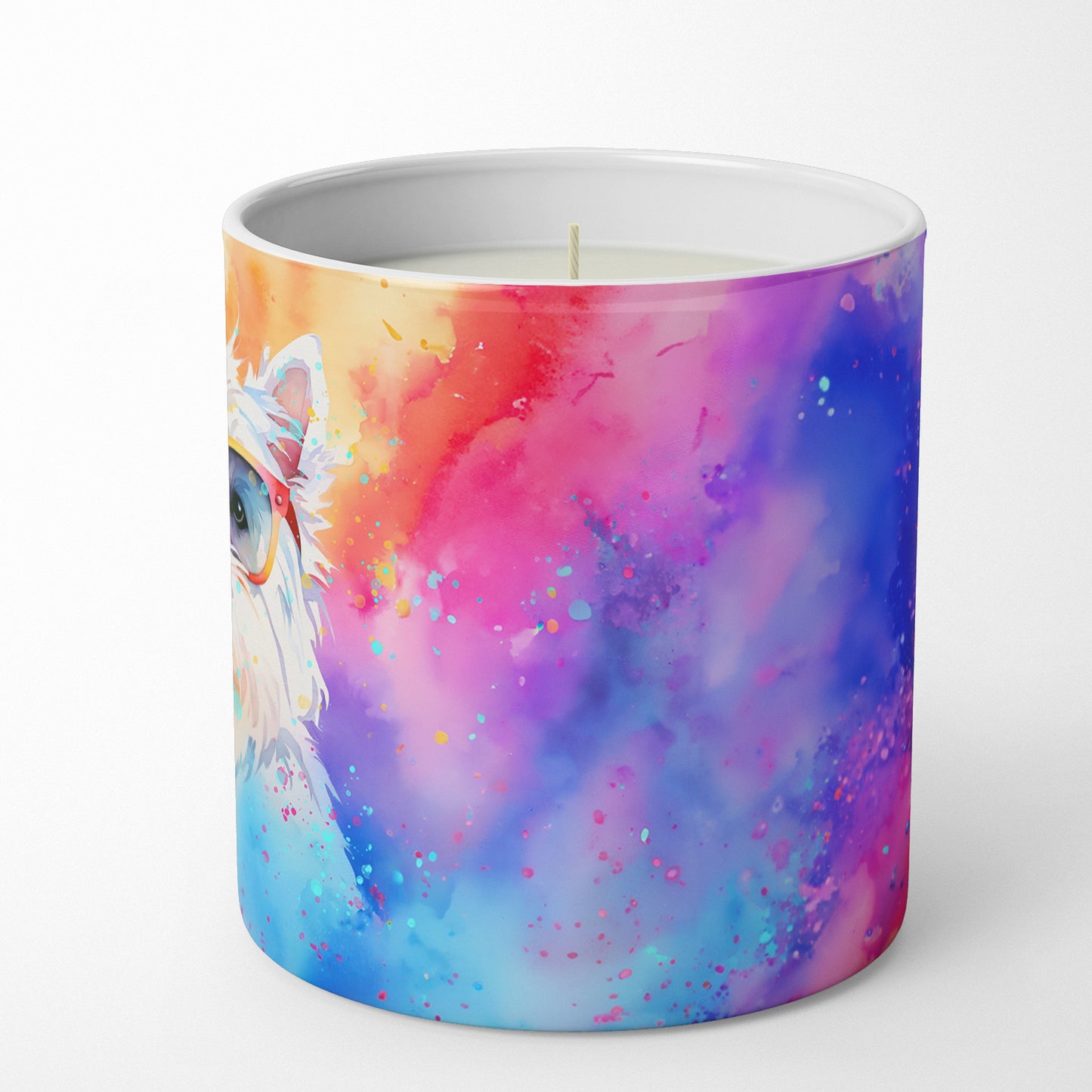Westie Hippie Dawg Decorative Soy Candle