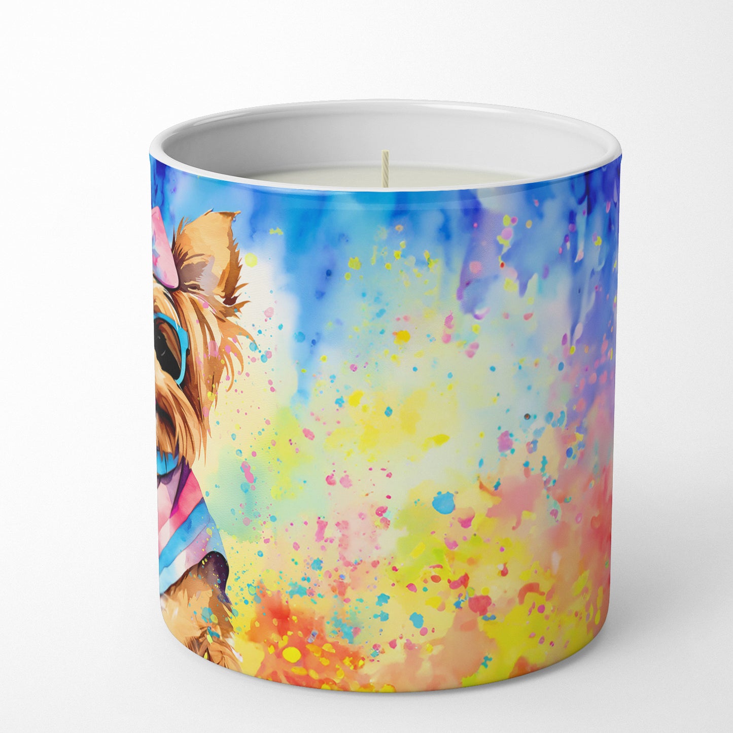 Yorkshire Terrier Hippie Dawg Decorative Soy Candle