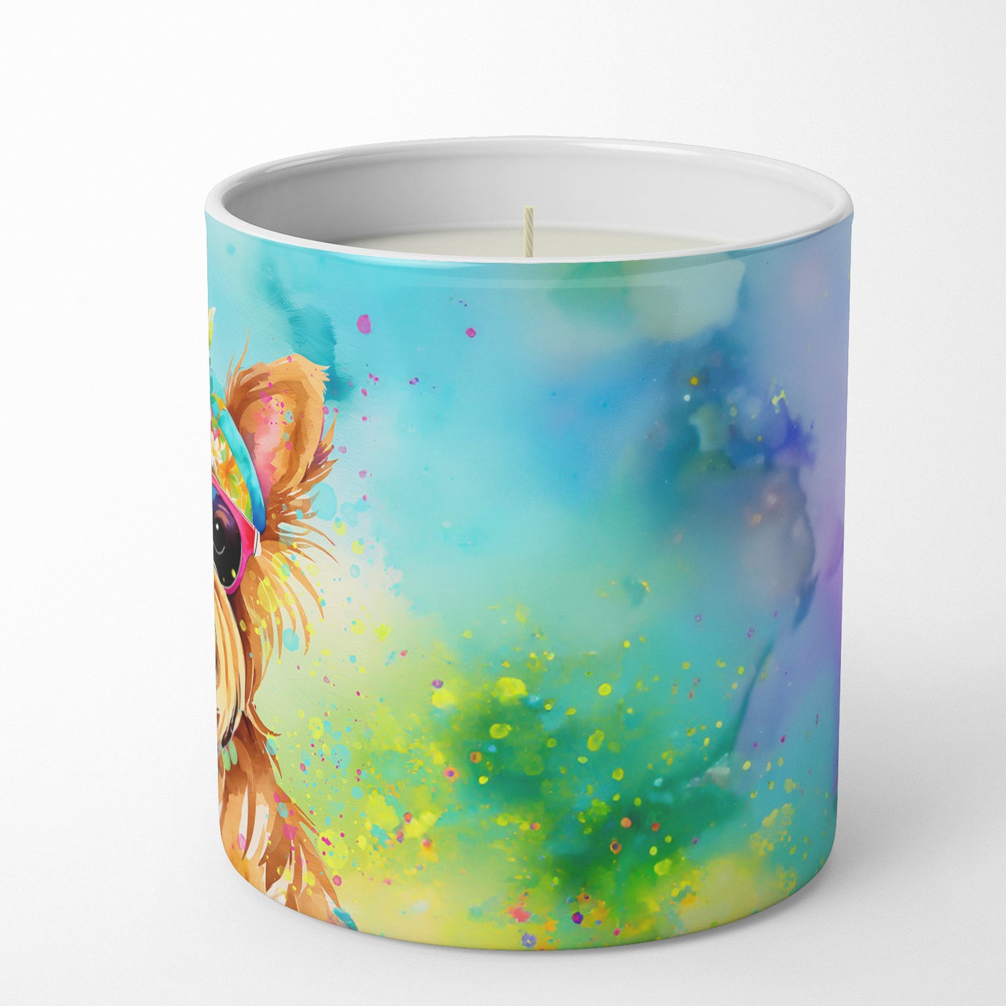 Yorkshire Terrier Hippie Dawg Decorative Soy Candle
