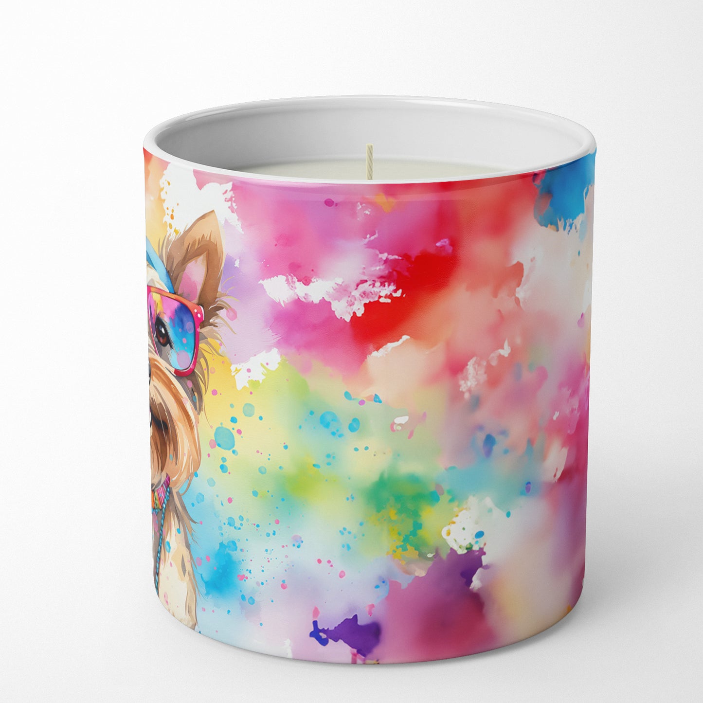 Yorkshire Terrier Hippie Dawg Decorative Soy Candle