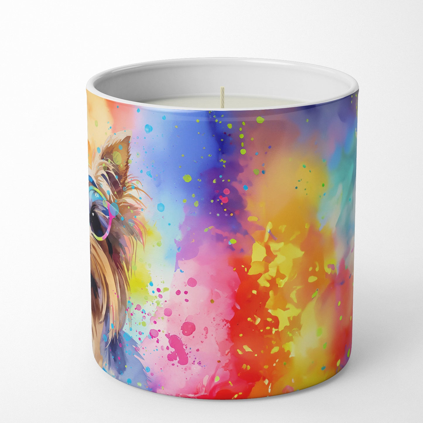 Yorkshire Terrier Hippie Dawg Decorative Soy Candle