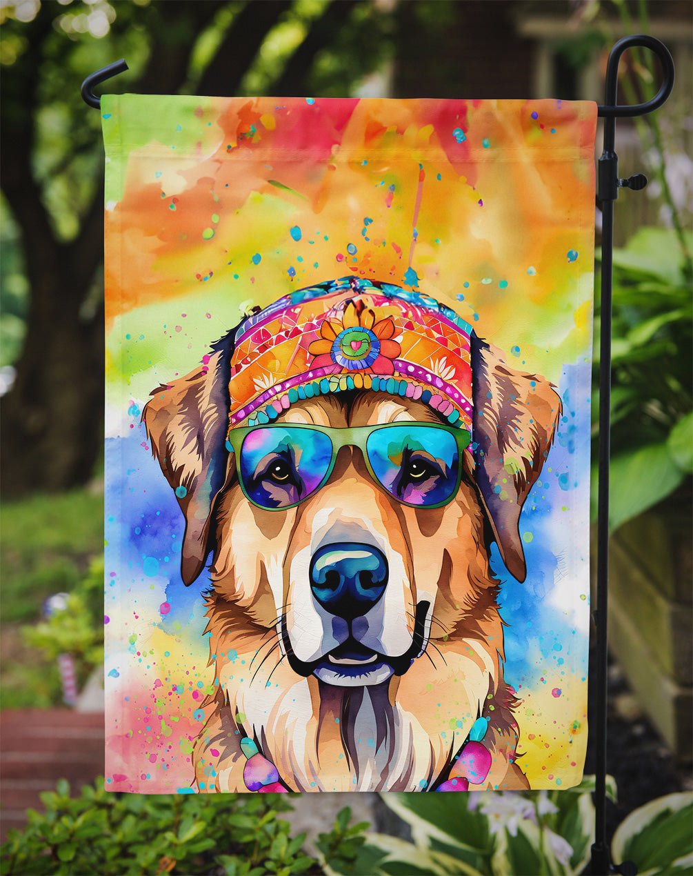 Hippie Dawg Garden Flag