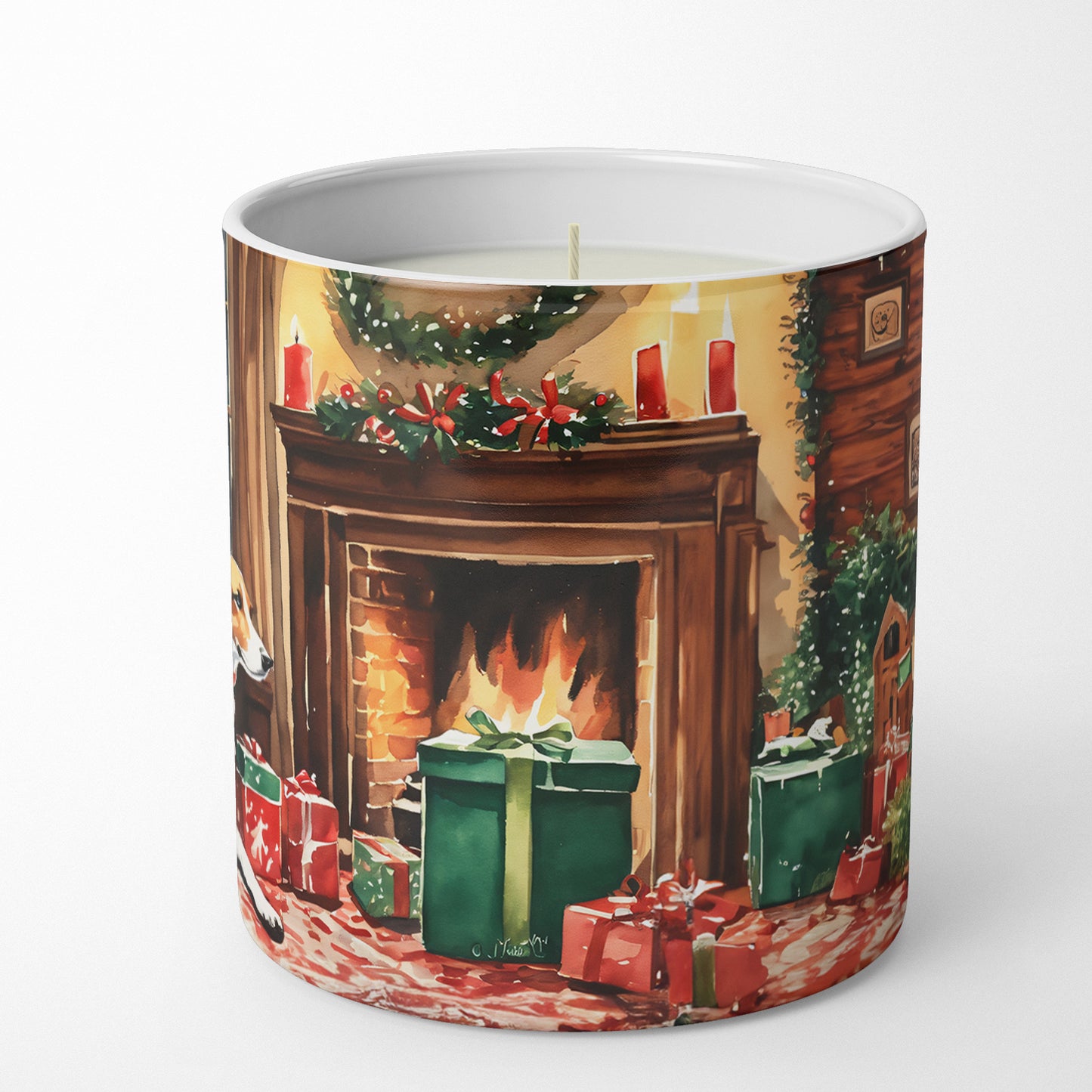 American Foxhound Cozy Christmas Decorative Soy Candle