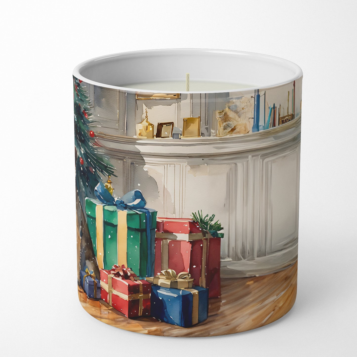 Border Terrier Cozy Christmas Decorative Soy Candle