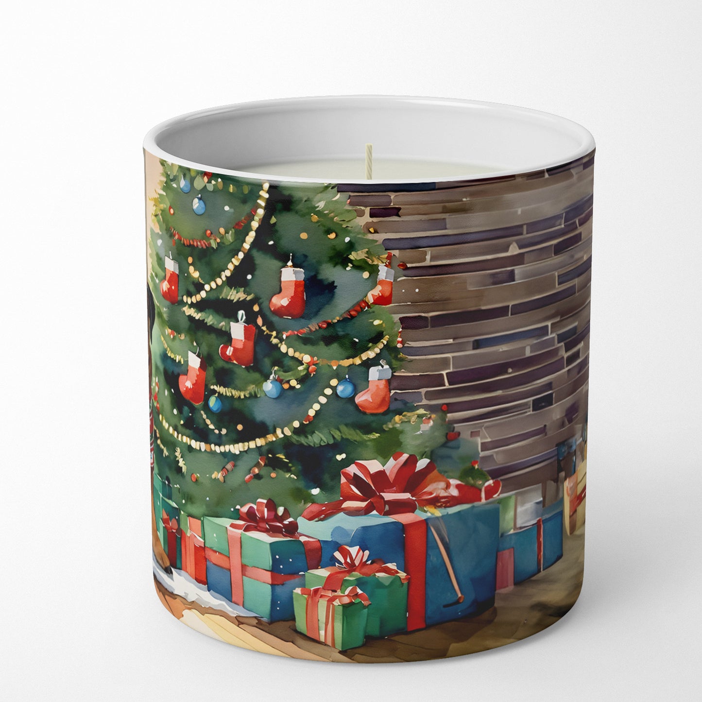 Bullmastiff Cozy Christmas Decorative Soy Candle