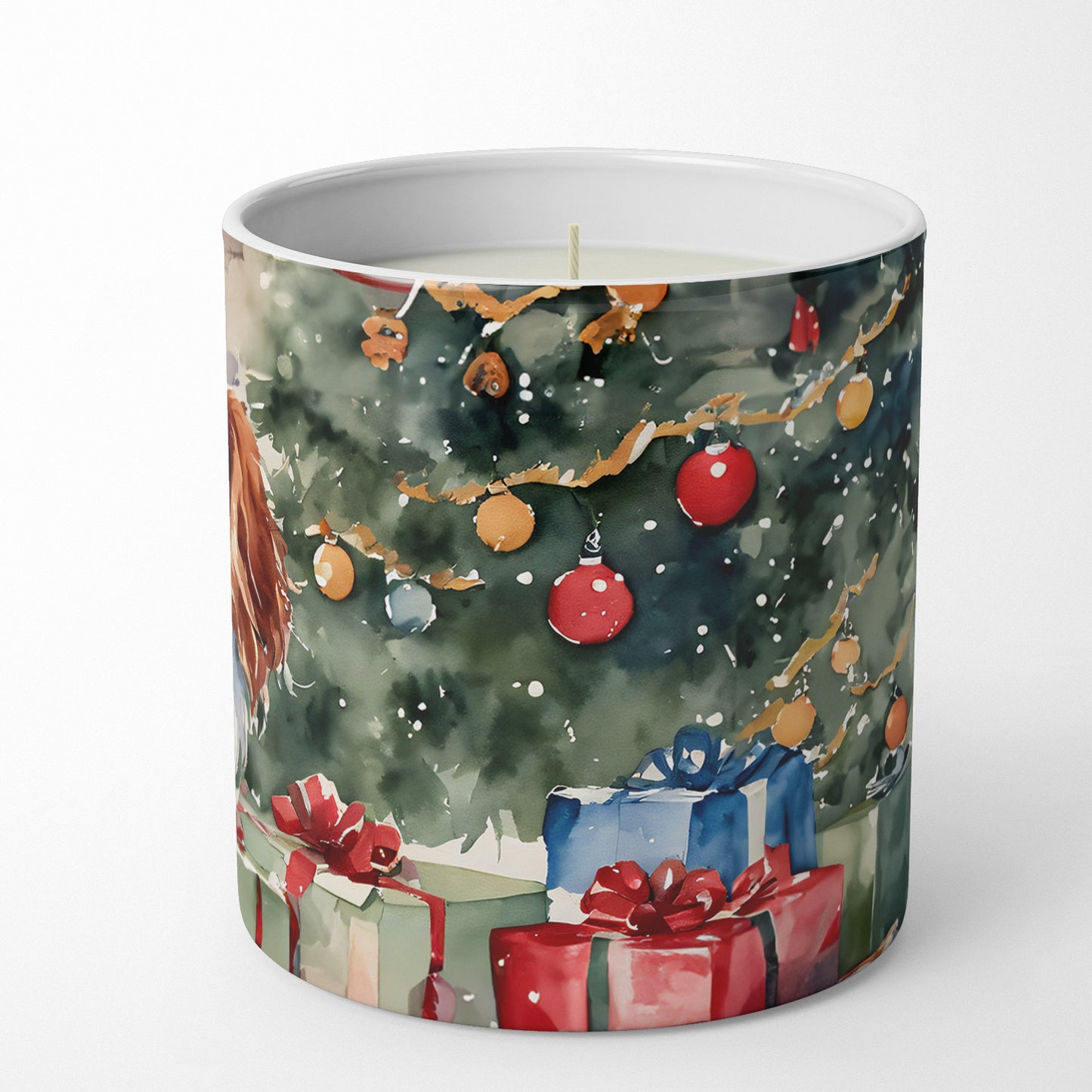 Cavalier Spaniel Cozy Christmas Decorative Soy Candle