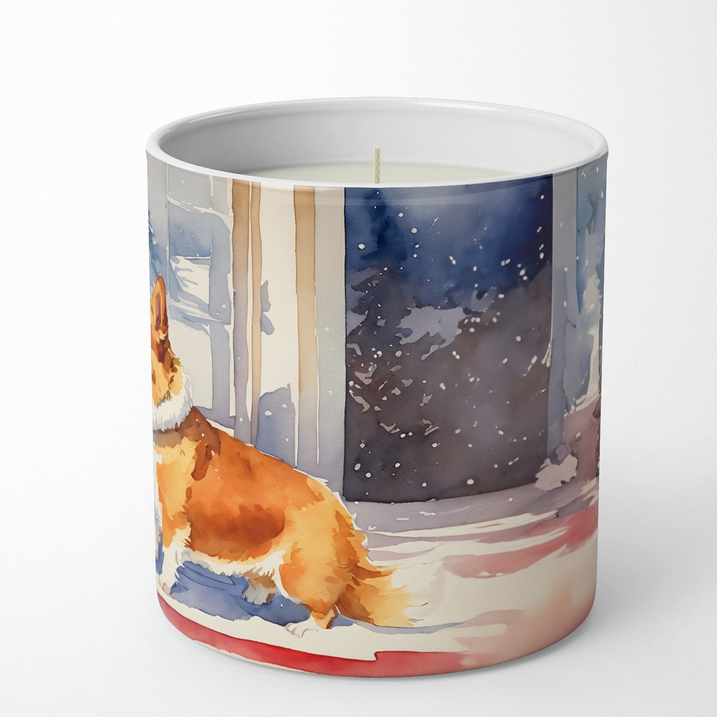 Corgi Cozy Christmas Decorative Soy Candle