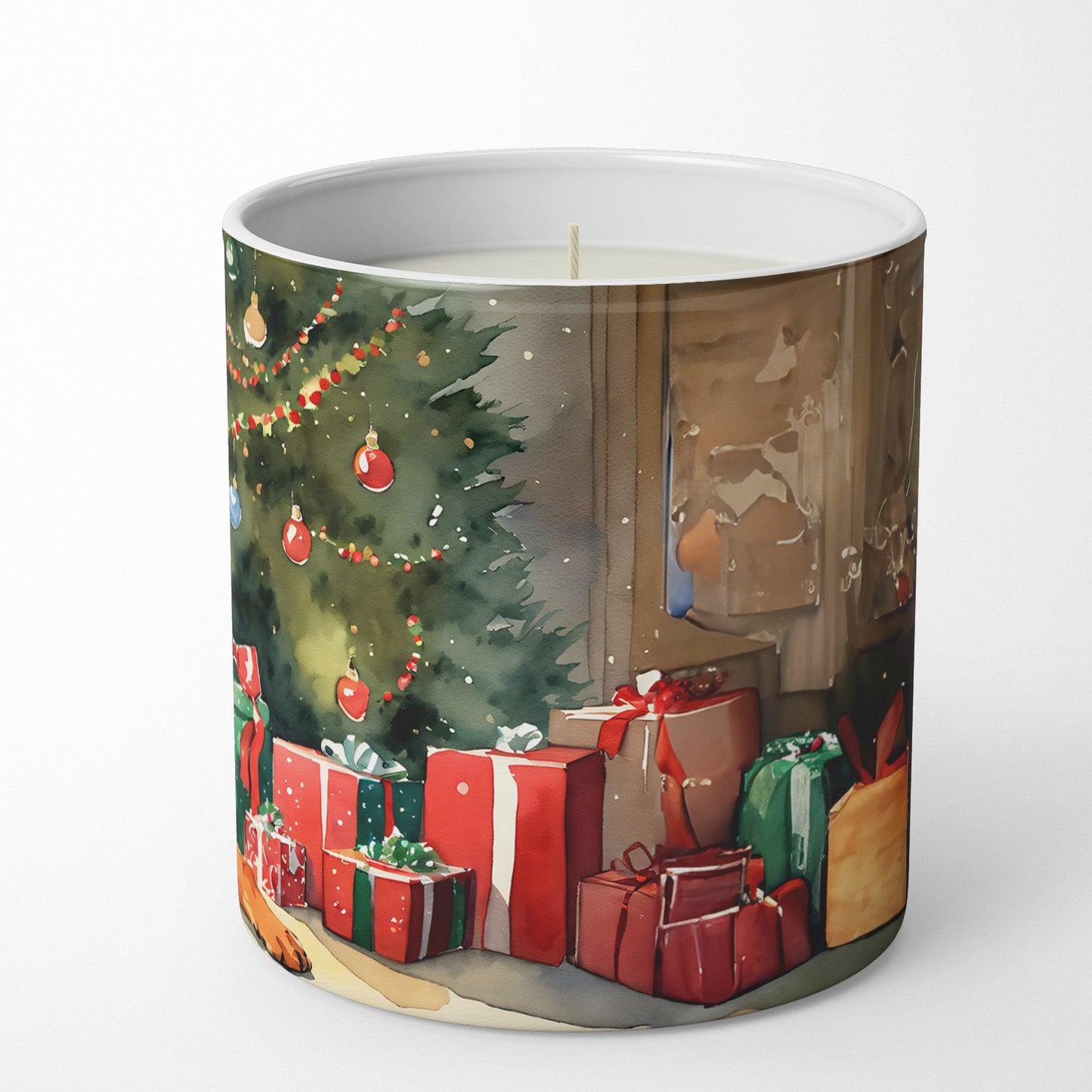 Dogue de Bordeaux Cozy Christmas Decorative Soy Candle