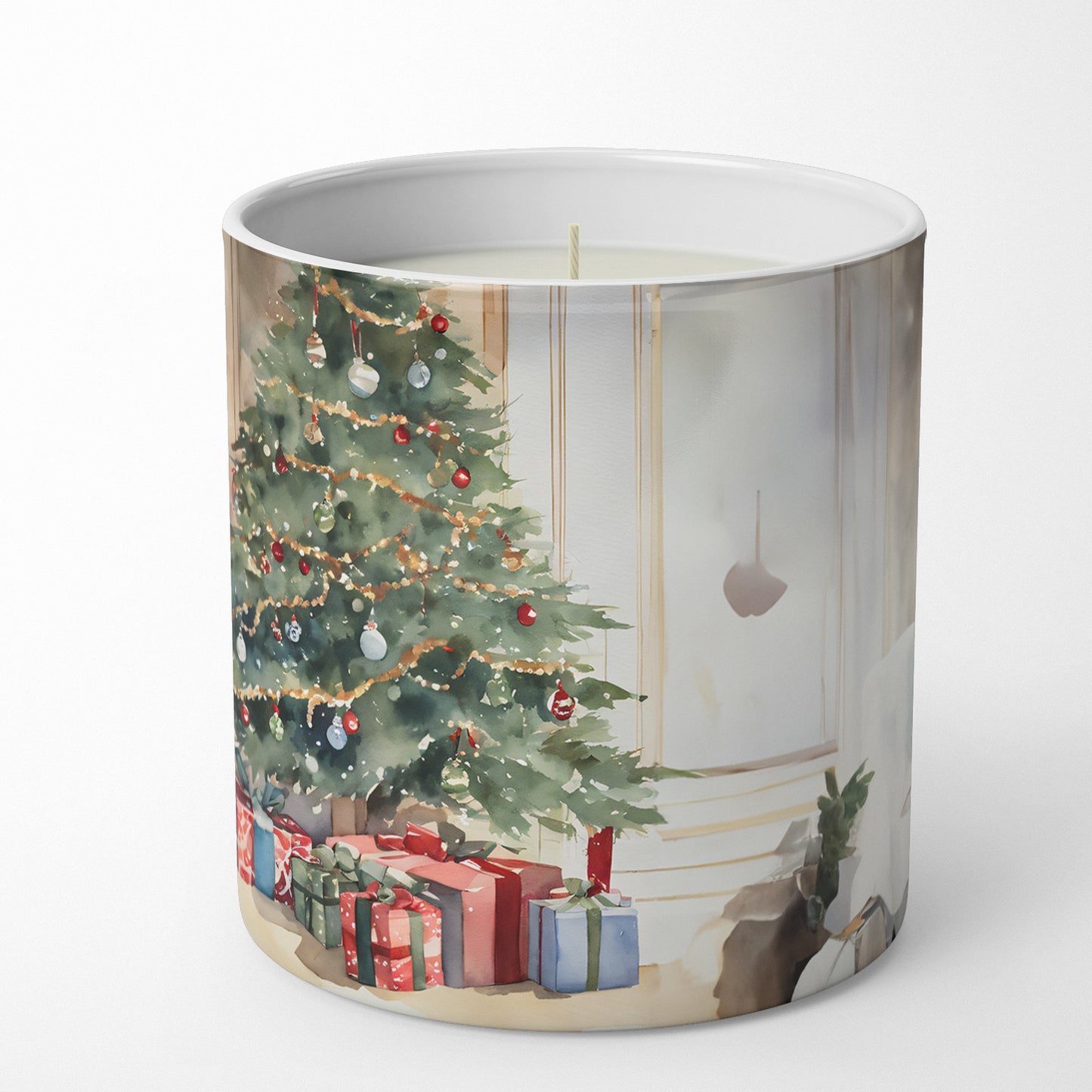 English Foxhound Cozy Christmas Decorative Soy Candle