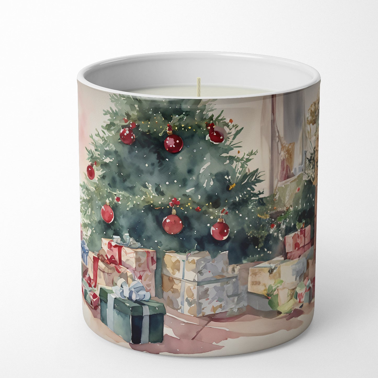 French Bulldog Cozy Christmas Decorative Soy Candle