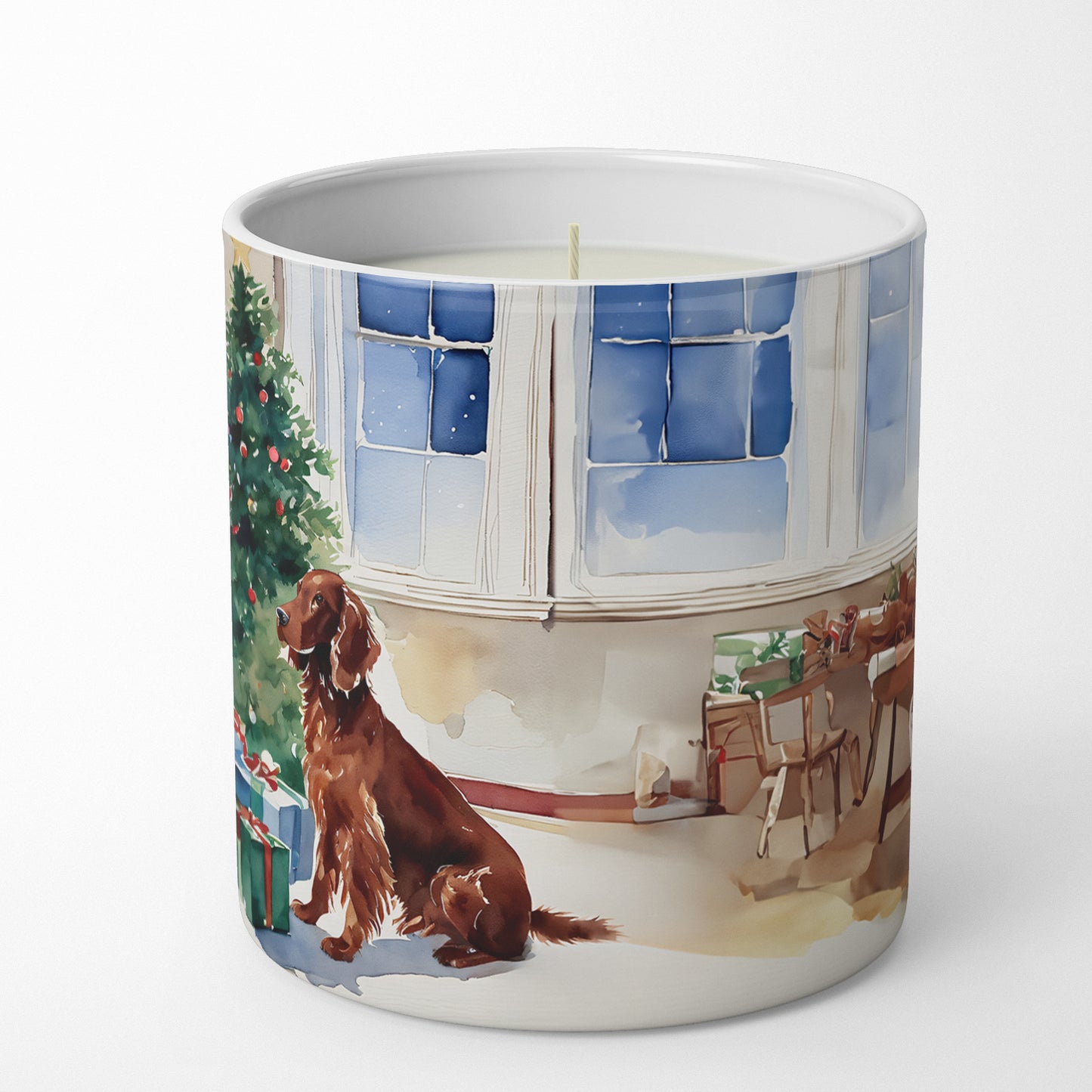 Irish Setter Cozy Christmas Decorative Soy Candle