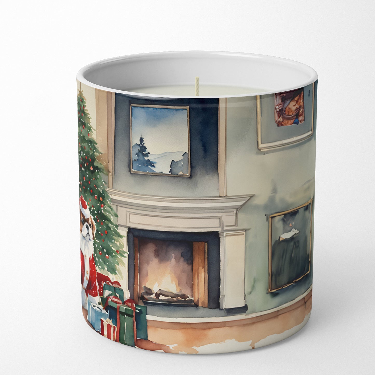 Japanese Chin Cozy Christmas Decorative Soy Candle