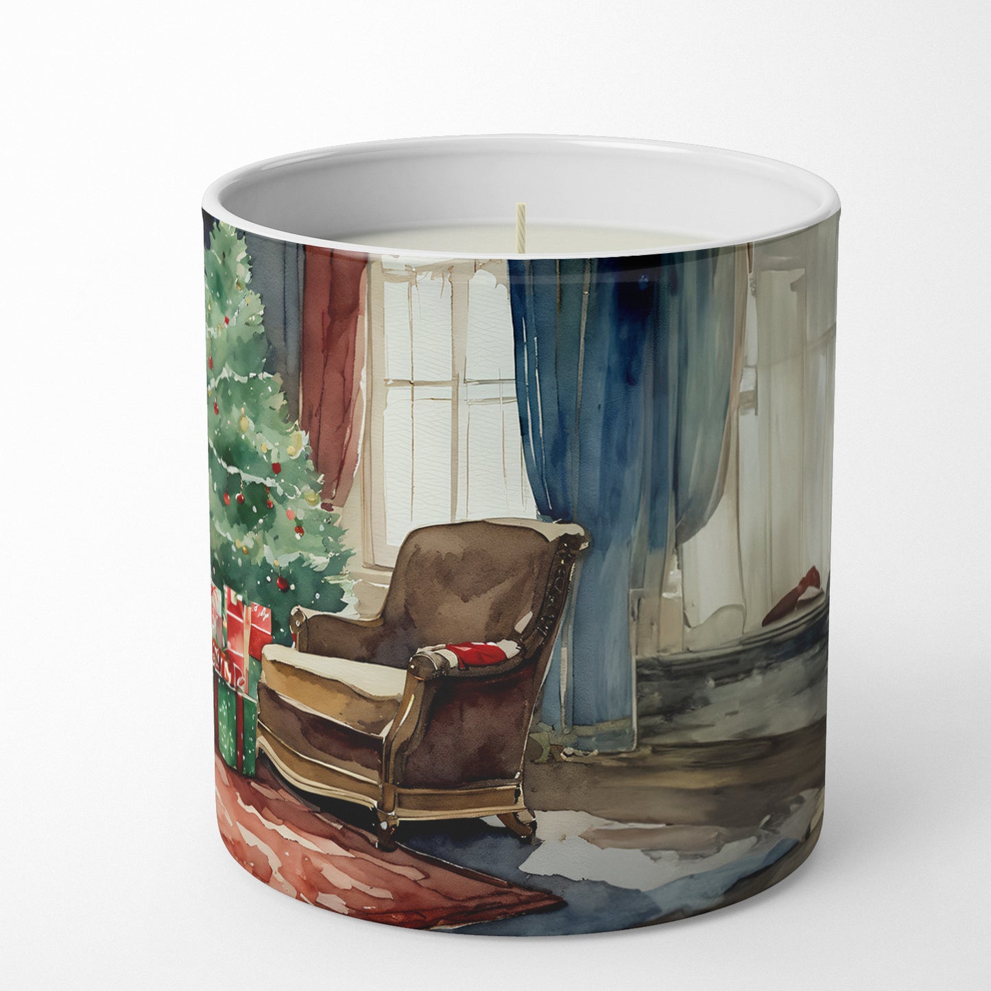 Maltese Cozy Christmas Decorative Soy Candle
