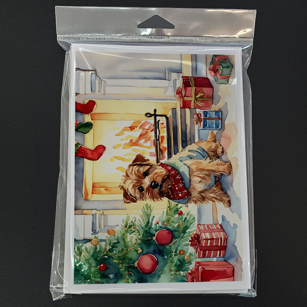 Norfolk Terrier Cozy Christmas Greeting Cards Pack of 8