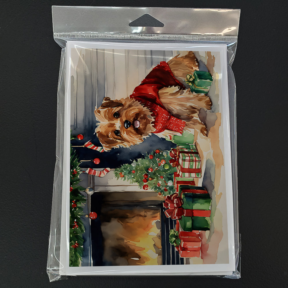 Norfolk Terrier Cozy Christmas Greeting Cards Pack of 8