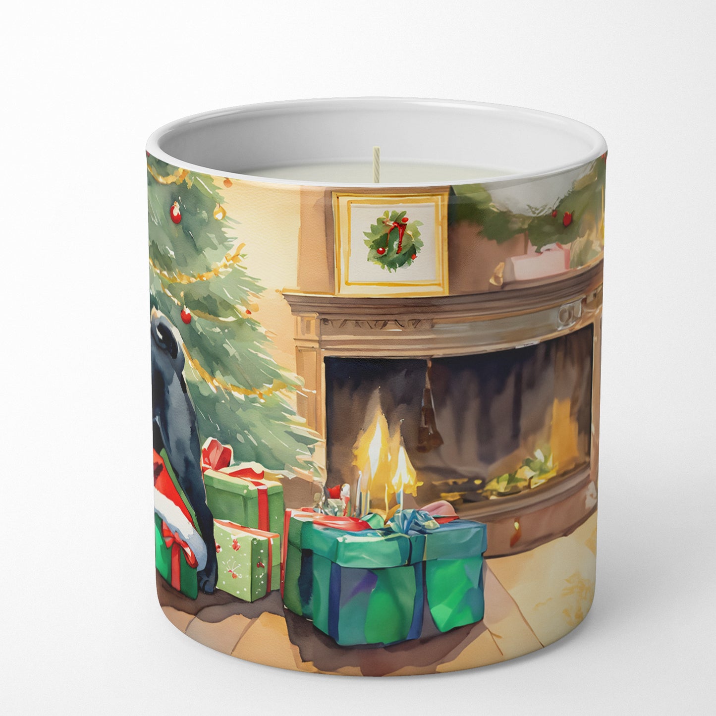 Pug Cozy Christmas Decorative Soy Candle