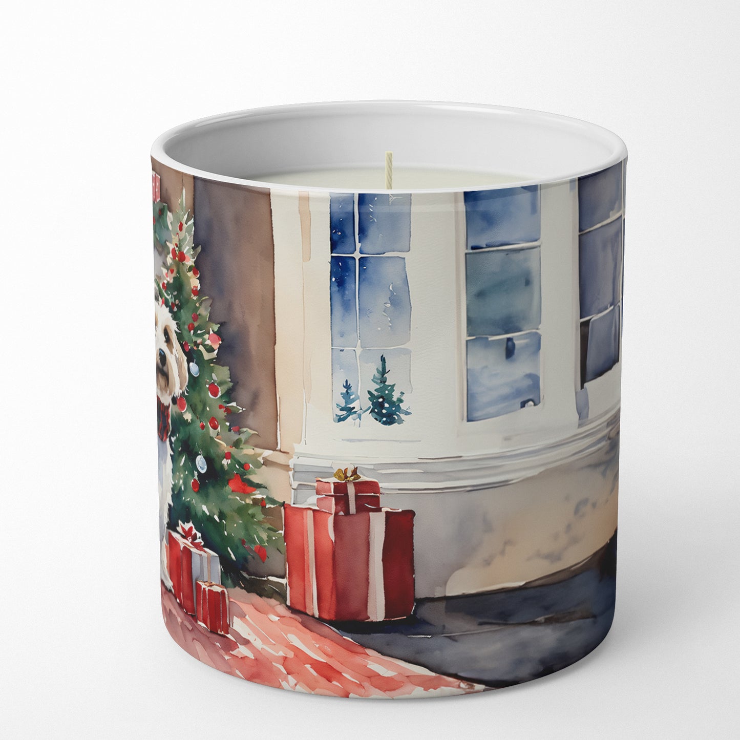 Sealyham Terrier Cozy Christmas Decorative Soy Candle