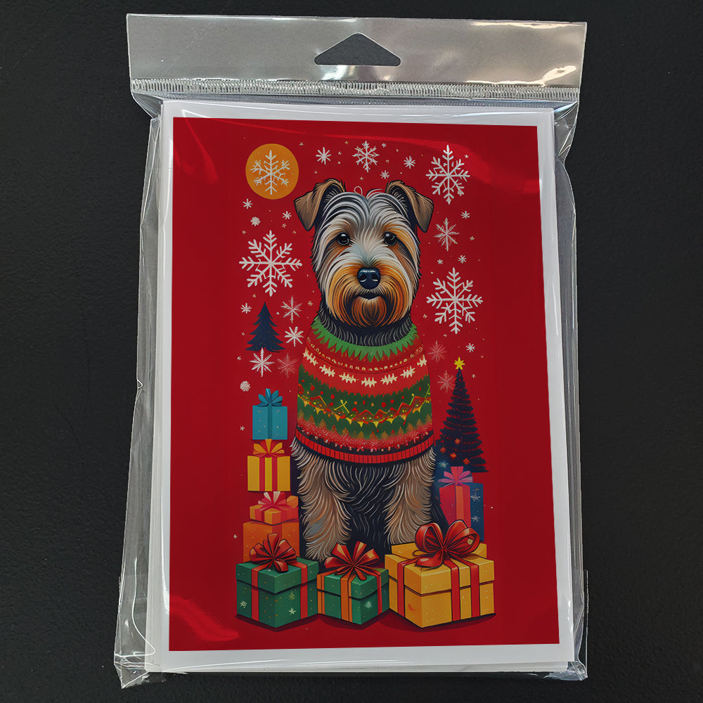 Glen of Imaal Terrier Holiday Christmas Greeting Cards Pack of 8