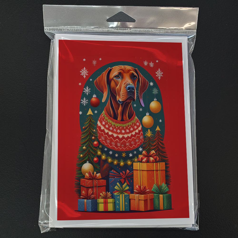 Vizsla Holiday Christmas Greeting Cards Pack of 8