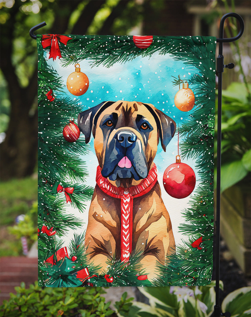 Cane Corso Christmas Garden Flag