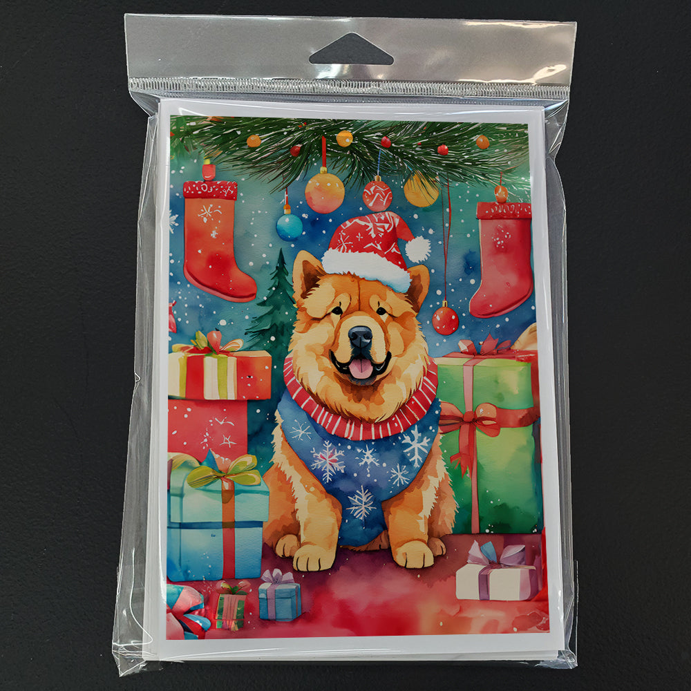 Chow Chow Christmas Greeting Cards Pack of 8