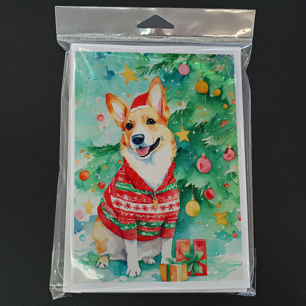 Corgi Christmas Greeting Cards Pack of 8