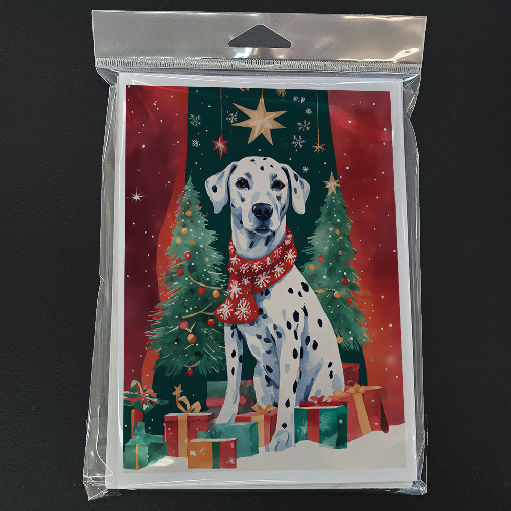 Dalmatian Christmas Greeting Cards Pack of 8