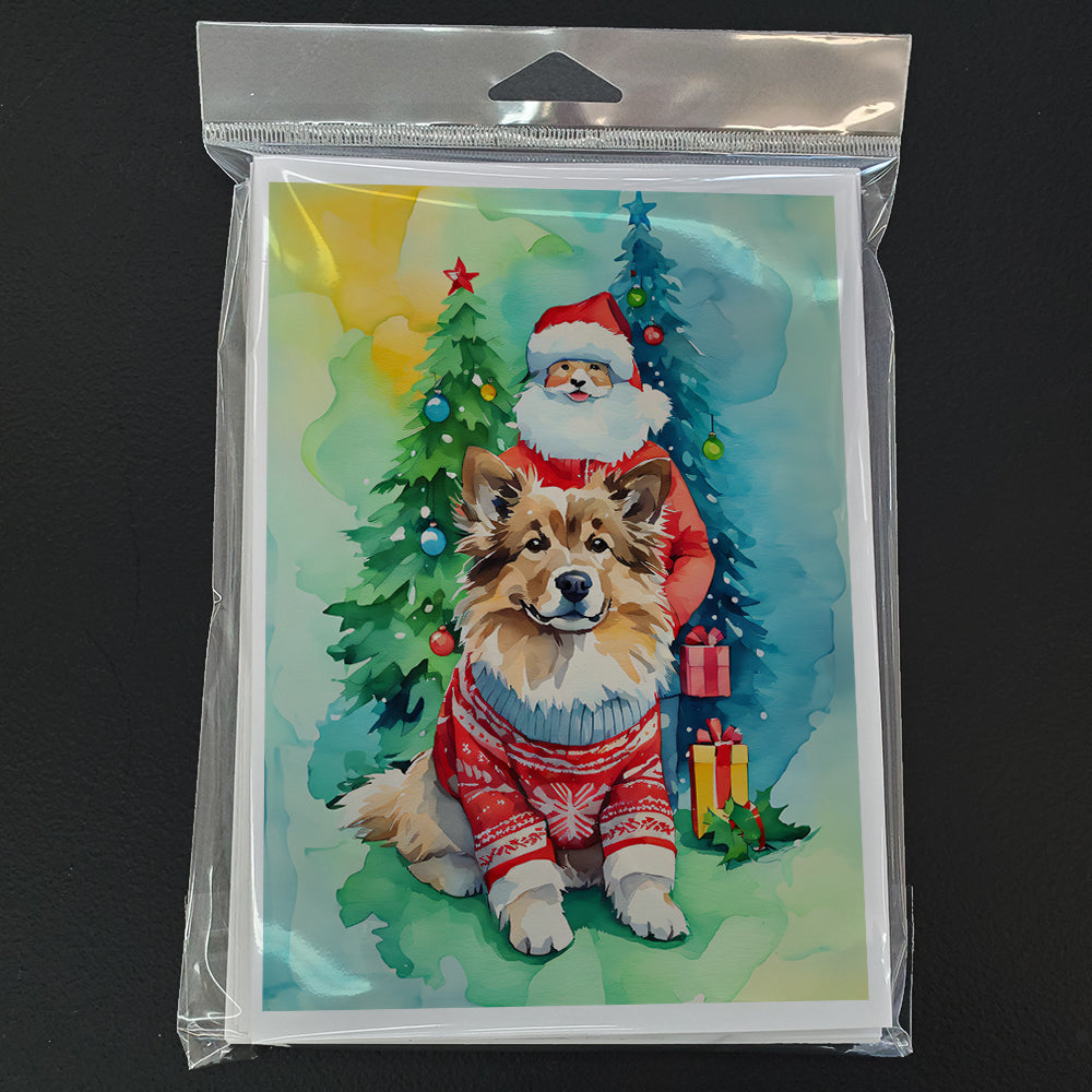 Finnish Lapphund Christmas Greeting Cards Pack of 8