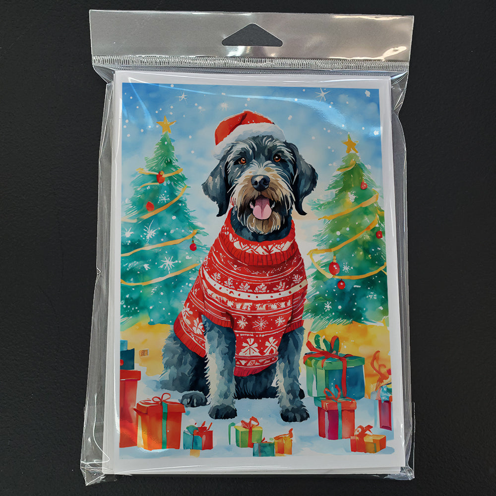 German Wirehaired Pointer Christmas Greeting Cards Pack of 8
