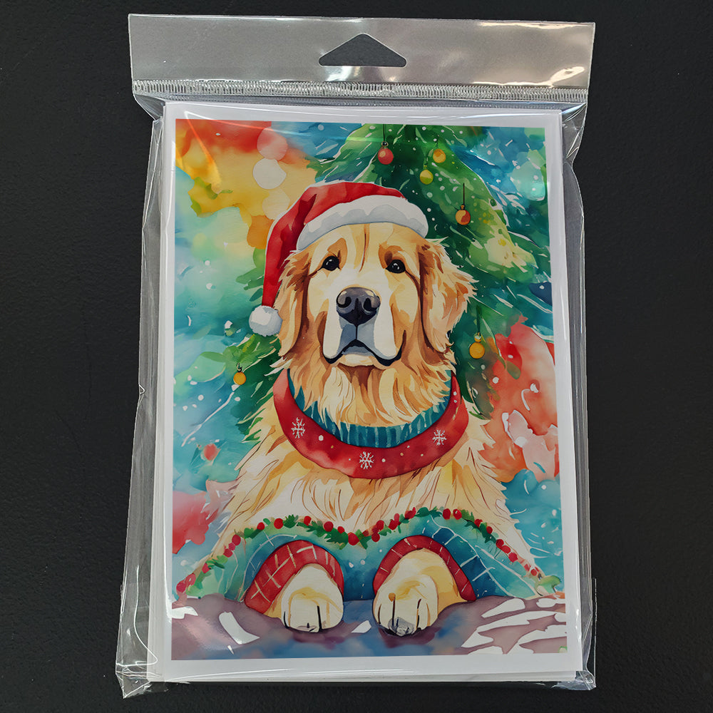 Golden Retriever Christmas Greeting Cards Pack of 8