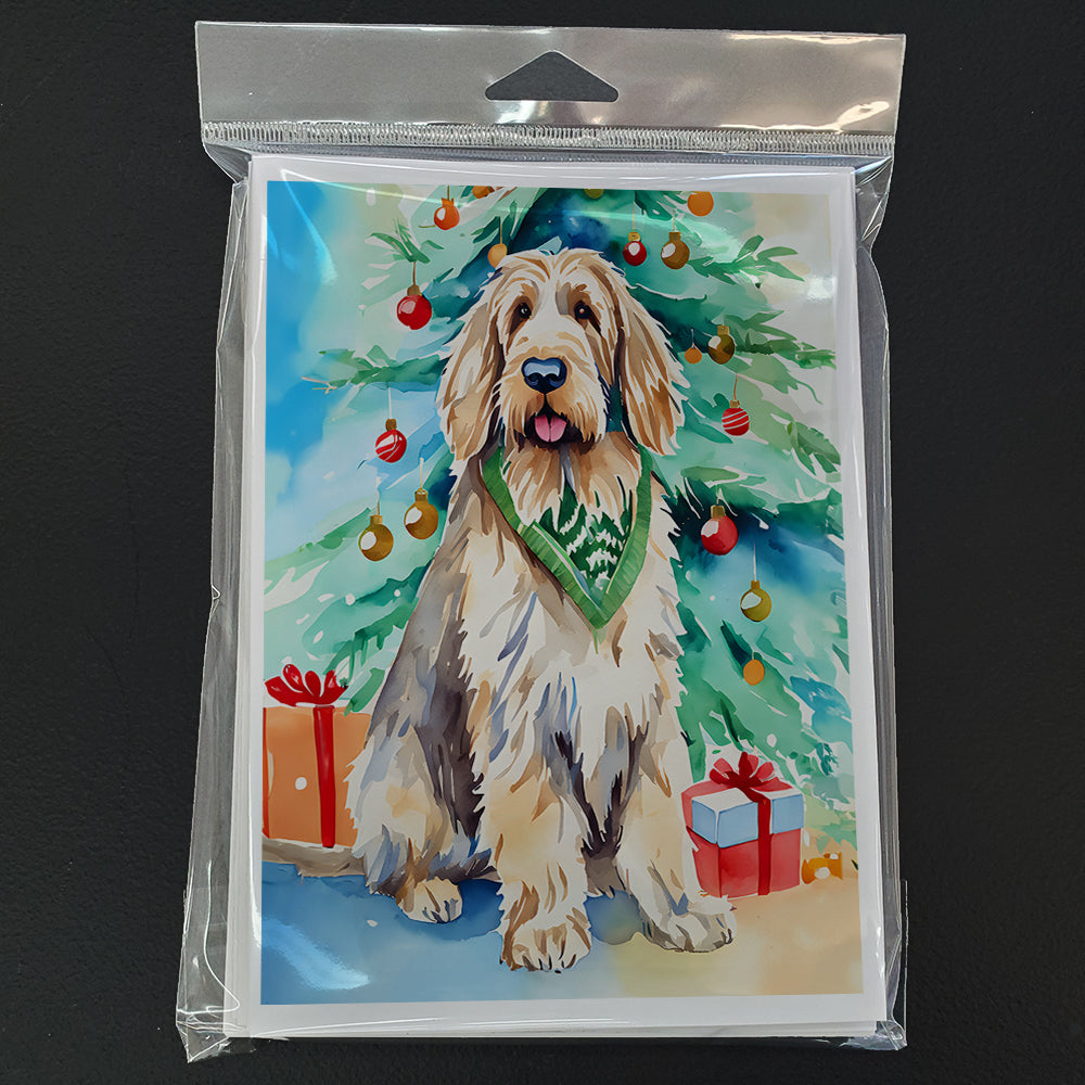 Otterhound Christmas Greeting Cards Pack of 8