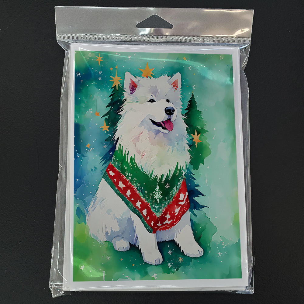 Samoyed Christmas Greeting Cards Pack of 8