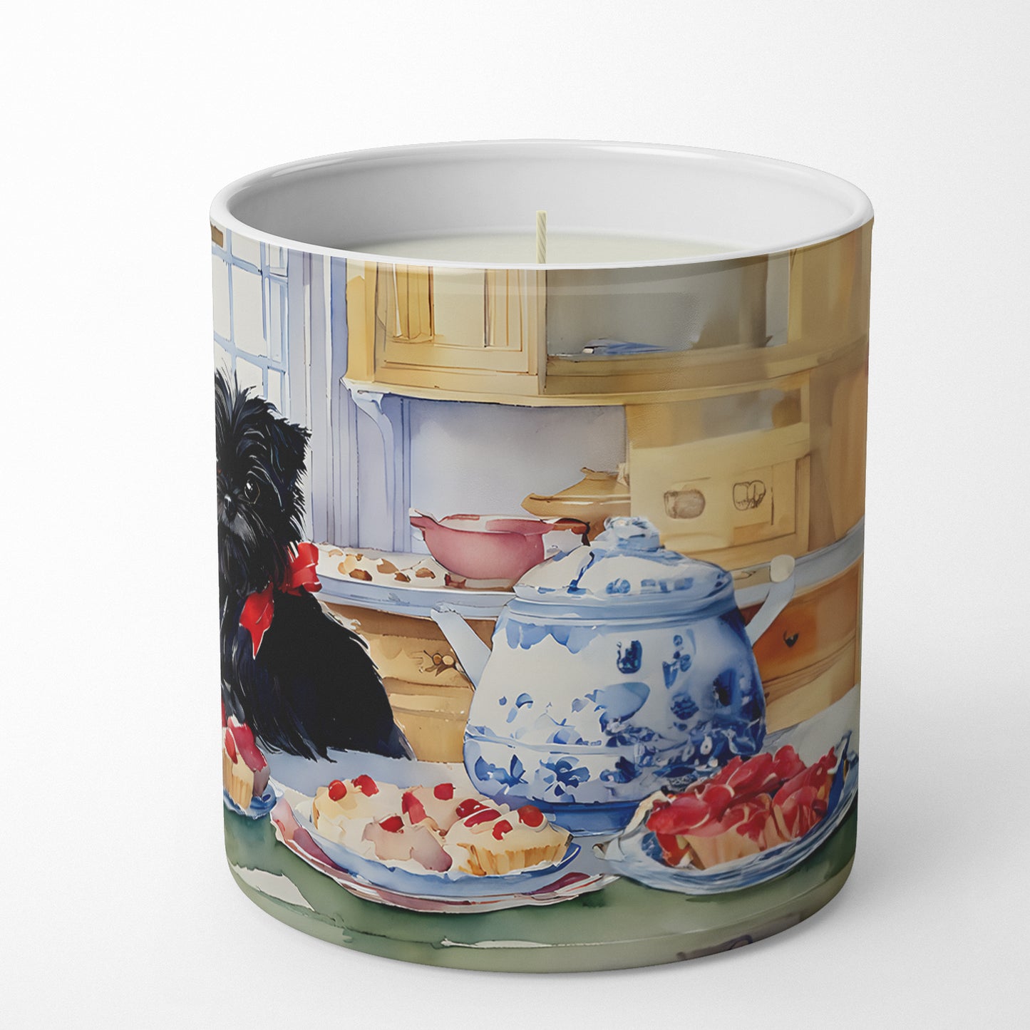 Affenpinscher Christmas Cookies Decorative Soy Candle